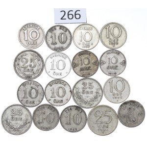 Norway and Sweden, Set 10-25 ore 1894-1957