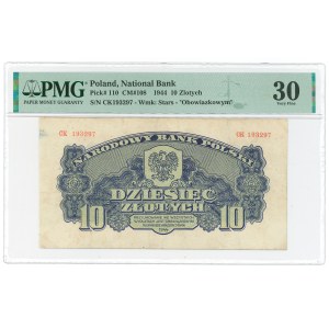 PRL, 10 złoty 1944, CK - PMG 30