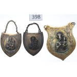 Poland, Set of neck guards featuring Our Lady of Częstochowa - silver