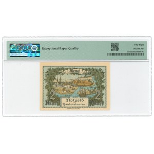 Lithuania, Memel (Klaipeda) 2 marks 1922 - PMG 58 EPQ