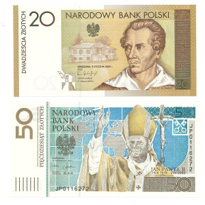 Third Polish Republic, 20 PLN and 50 PLN - set of two banknotes