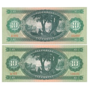 Węgry, 2 x 10 forintów 1962/1969