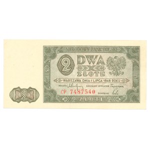 PRL, 2 zloty 1948 BS - PMG 67 EPQ