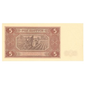 People's Republic of Poland, 5 zlotych, 1948 AC