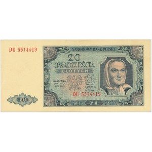 People's Republic of Poland, 20 zlotych, 1948 DU