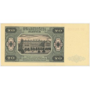 People's Republic of Poland, 20 zlotych, 1948 DU
