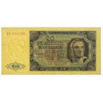 PRL, 20 złotych 1948 GR - papier prążkowany