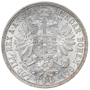 Austria, Franz Joseph, 1 florin 1892