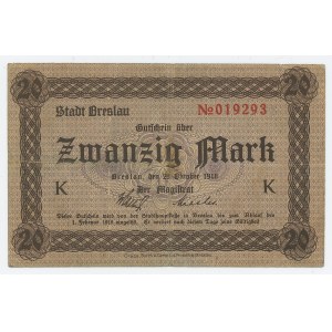 Wrocław, 20 marks 1918