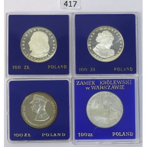 PRL, Zestaw 100 złotych 1973-81