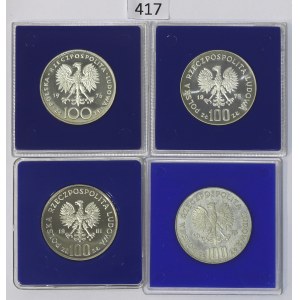 PRL, Zestaw 100 złotych 1973-81