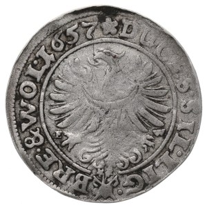 Schlesien, Duchy Brieg-Liegnitz-Wohlau, 3 kreuzer 1657, Brieg