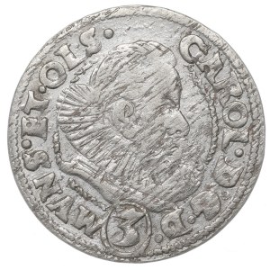 Silésie, Duché de Ziębice-Oleśnica, Charles, 3 kreuzer, 1611, Oleśnica