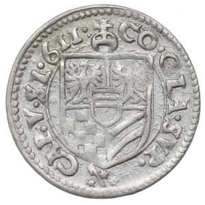 Silésie, Duché de Ziębice-Oleśnica, Charles, 3 kreuzer, 1611, Oleśnica