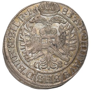 Silesia under Habsburg rule, Leopold I, 6 kreuzer, 1683 SHS, Wrocław
