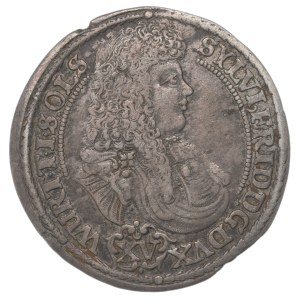Silésie, Duché d'Oleśnica, Sylvius Frédéric, 15 kreuzers, 1675, Oleśnica