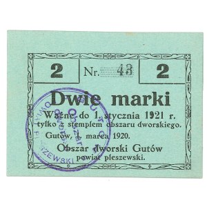 Gutów, manor district in Pleszew County, 2 marks 1920