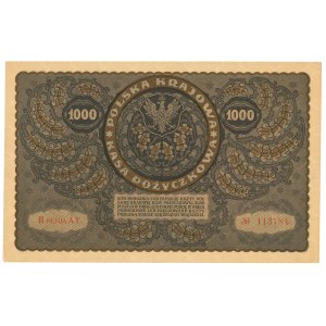 Second Polish Republic, 1,000 Polish marks, 1919, Series III AY