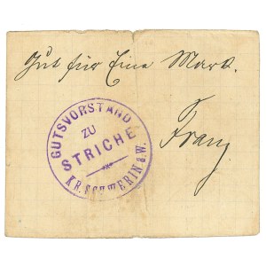 Strychy, receipt for one mark 1914 (?)