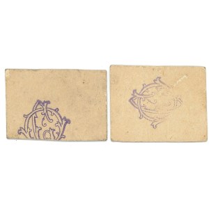 Strykowo, court stamp/receipt (?) 2 pcs.