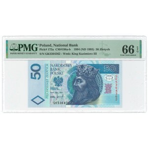 50 zloty 1994 GK - PMG 66 EPQ