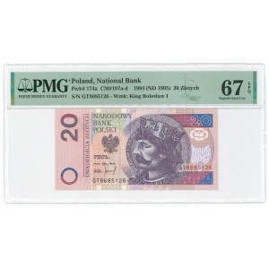 20 złoty 1994 GT - PMG 67 EPQ