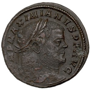 Roman Empire, Maximianus Herculius, Follis Aquileia