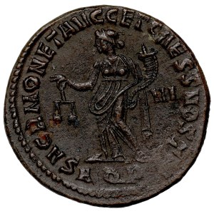 Roman Empire, Maximianus Herculius, Follis Aquileia