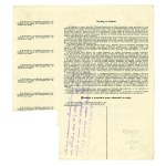 Second Polish Republic, Polish-Baltic Trade and Transport Society: 10 and 25 shares, each worth 1,000 mkp, 1920
