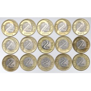 Third Republic of Poland, 1995 2 zlote Set - 15 pieces