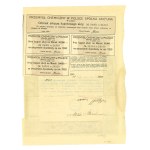 Second Polish Republic, Chemical Industry in Poland, 5 and 10 shares at 1,000 marks each, 1920