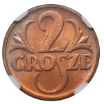 II Republic of Poland, 2 groschen 1936 - NGC MS66 RB