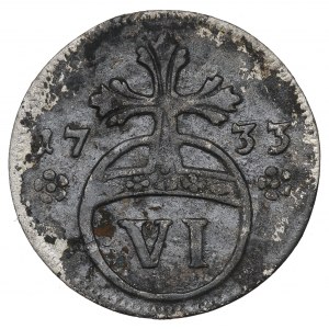 Germany, Brunswick-Wolfenbüttel, 6 pfennige 1733