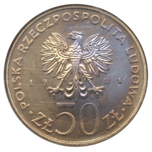 People's Republic of Poland, 50 złotych, 1981, FAO - pcg