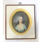 A miniature portrait of Zofia Wittowa Potocka