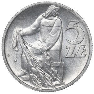 PRL, 5 złotych 1959 Rybak