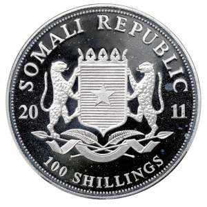 Somalia, 100 shillings, 2011 - 1 oz Ag