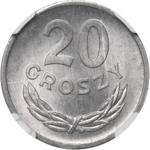 People's Republic of Poland, 20 groszy, 1971 - NGC MS64
