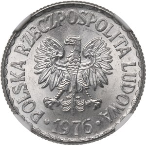 People's Republic of Poland, 1 zloty, 1976 - NGC MS 65