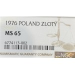 People's Republic of Poland, 1 zloty, 1976 - NGC MS 65