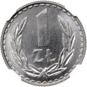 Poľská ľudová republika, 1 zlotý, 1988 – NGC MS66