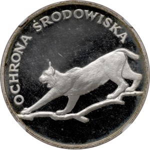 PRL, 100 złotych 1979 Ochrona środowiska - Ryś NGC PF68 Ultra Cameo