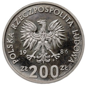People's Republic of Poland, 200 zlotych, 1986, Władysław I Łokietek - CuNi Alloy