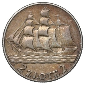 II Republic of Poland, 2 zlote 1936, Ship