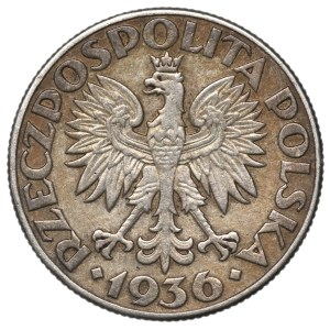 II Republic of Poland, 2 zlote 1936, Ship