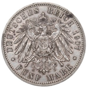 Germany, Preussen, 5 mark 1907