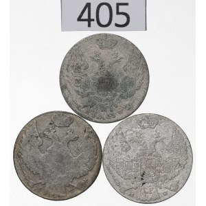 Russian Partition, Nicholas I, Set of 10 groszy from 1840—including one with a dot after GROSZY