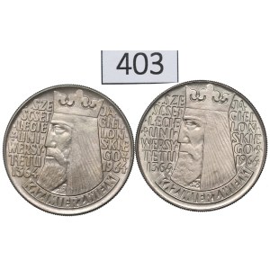PRL, Zestaw 10 złotych 1964 - obie odmiany