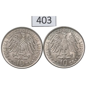 PRL, Zestaw 10 złotych 1964 - obie odmiany