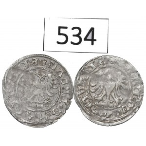 Alexander Jagellon, lot of Halfgroats without date, Vilnius